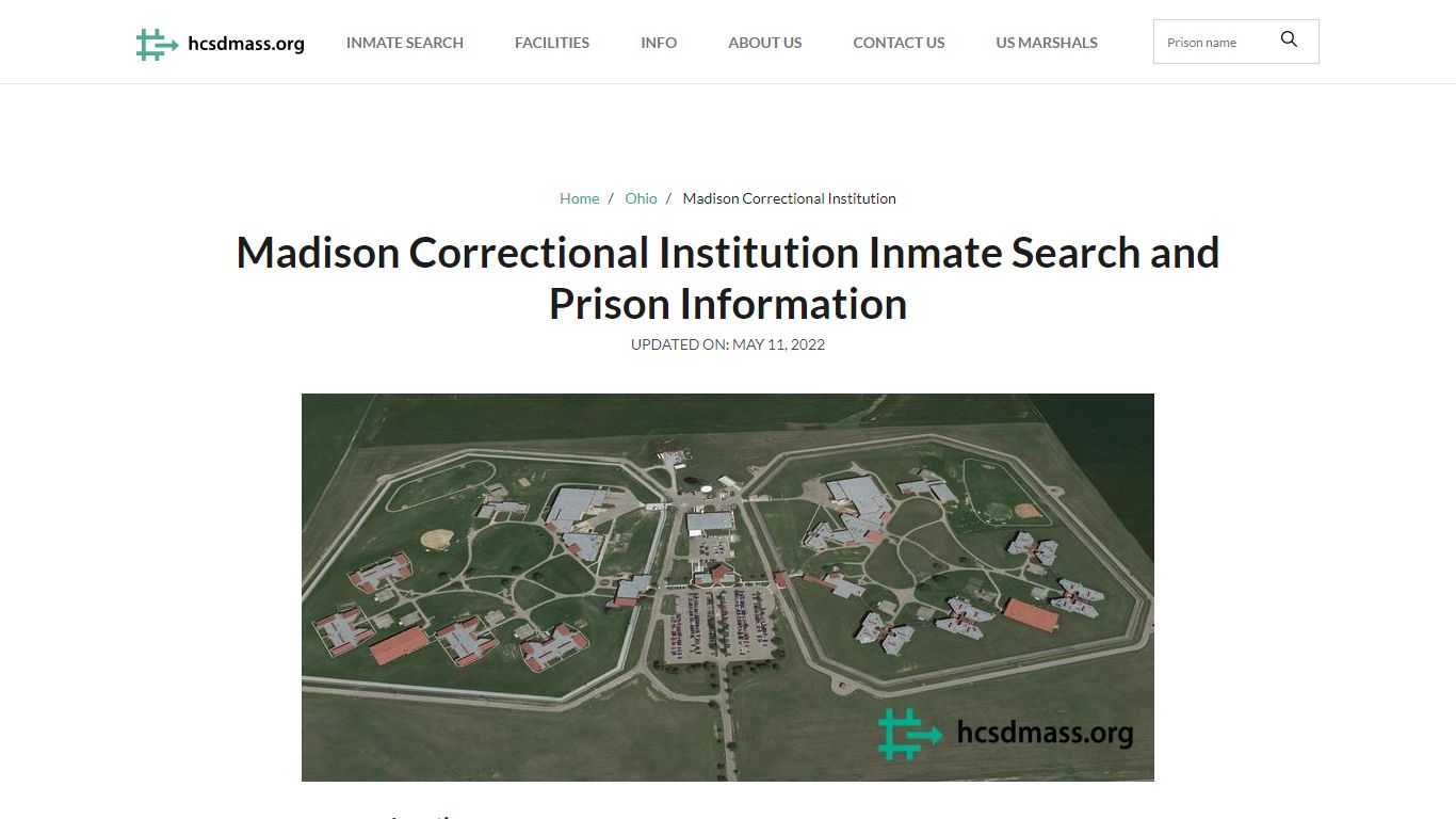 Madison Correctional Institution Inmate Search, Visitation, Phone no ...